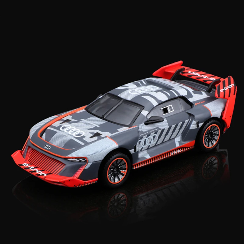 Bburago 1:43 Audi S1 e-tron quattro Alloy Sports Car Model Metal Racing Vehicles Car Model Simulation Miniature Scale Kids Gifts