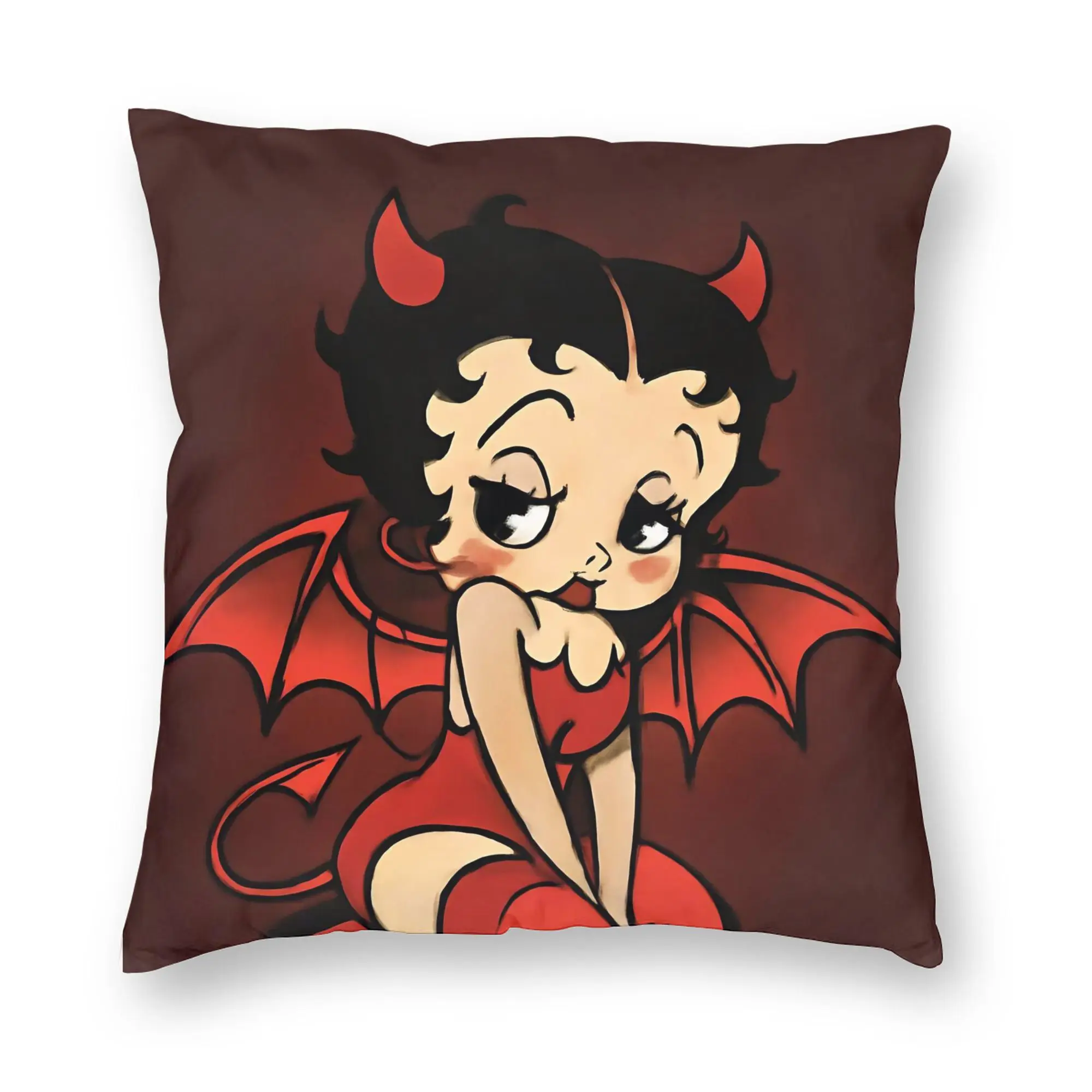 Anime B-Betty BoopS Pillowcase Printing Fabric Cushion Cover Decorative  Pillow Case Cover Bedroom Square 40X40cm