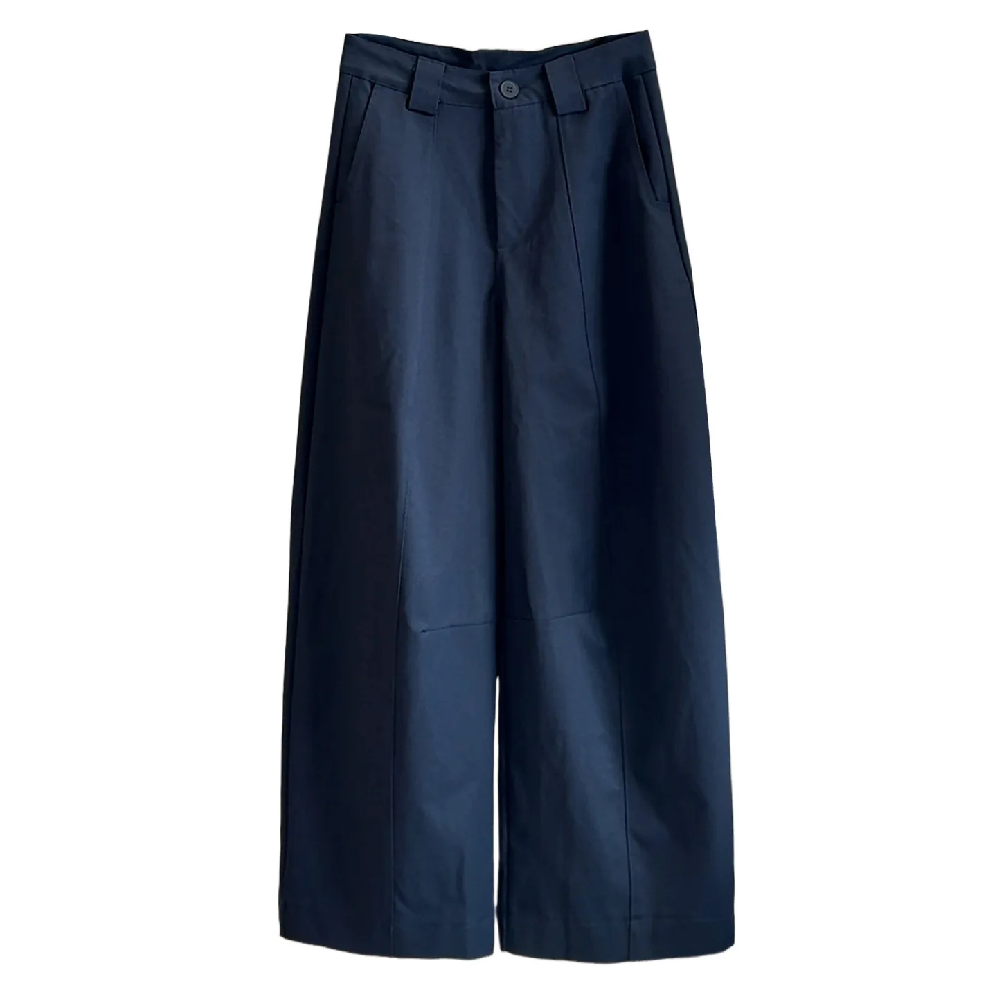 Solid Simple Fashion Casual Pants Women's 2026 Spring Summer Korean Version New Versatile High-waisted Loose Wide-leg Trousers