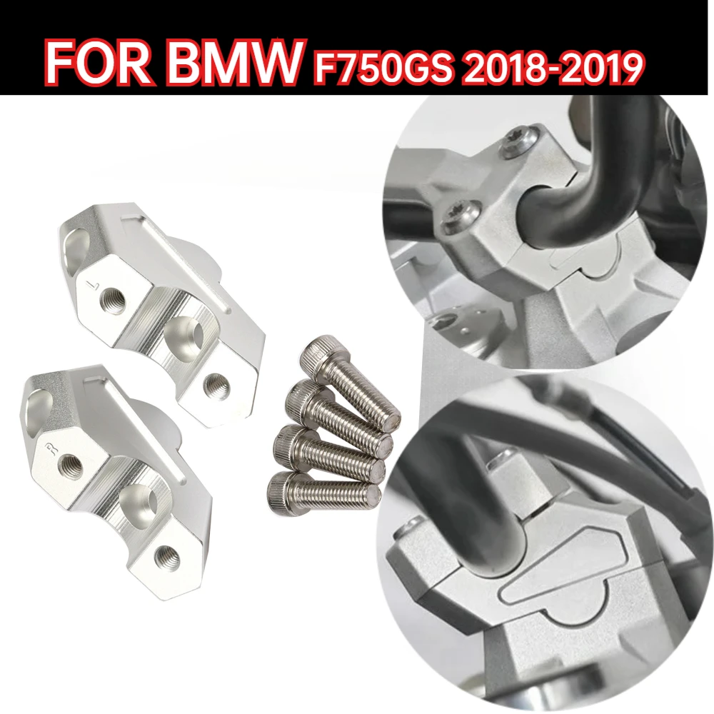 

Adventure Motorcycle Handlebar Riser Bar Mount Handle Clamp Kit For BMW F750GS F750 GS 2018 2019 Handlebar Risers Clamp Height