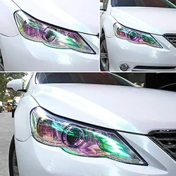 Chameleon Auto Car Tint Chrome Self Adhesive Headlight Taillight Fog Light Vinyl Smoke Film Sheet Sticker Cover