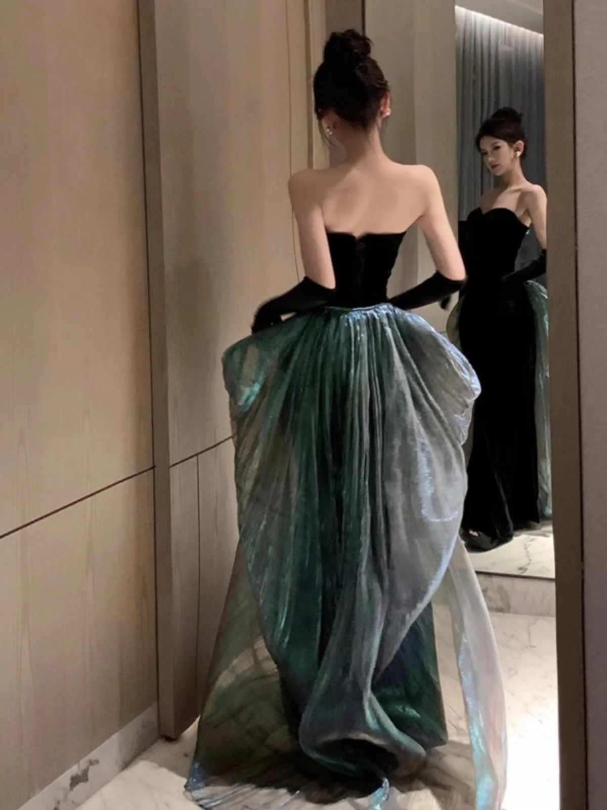 

Элегантное свадебное платье для невесты с одним плечевым ремнем, для помолвки, банкета, торжественной церемонии, роскошное матовое.