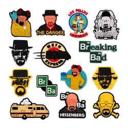 1 Pcs Classic Hot TV Series Breaking Bad PVC Shoe Charms Sandals Decorations Accessories for Clogs Buckle Unisex Party Gifts