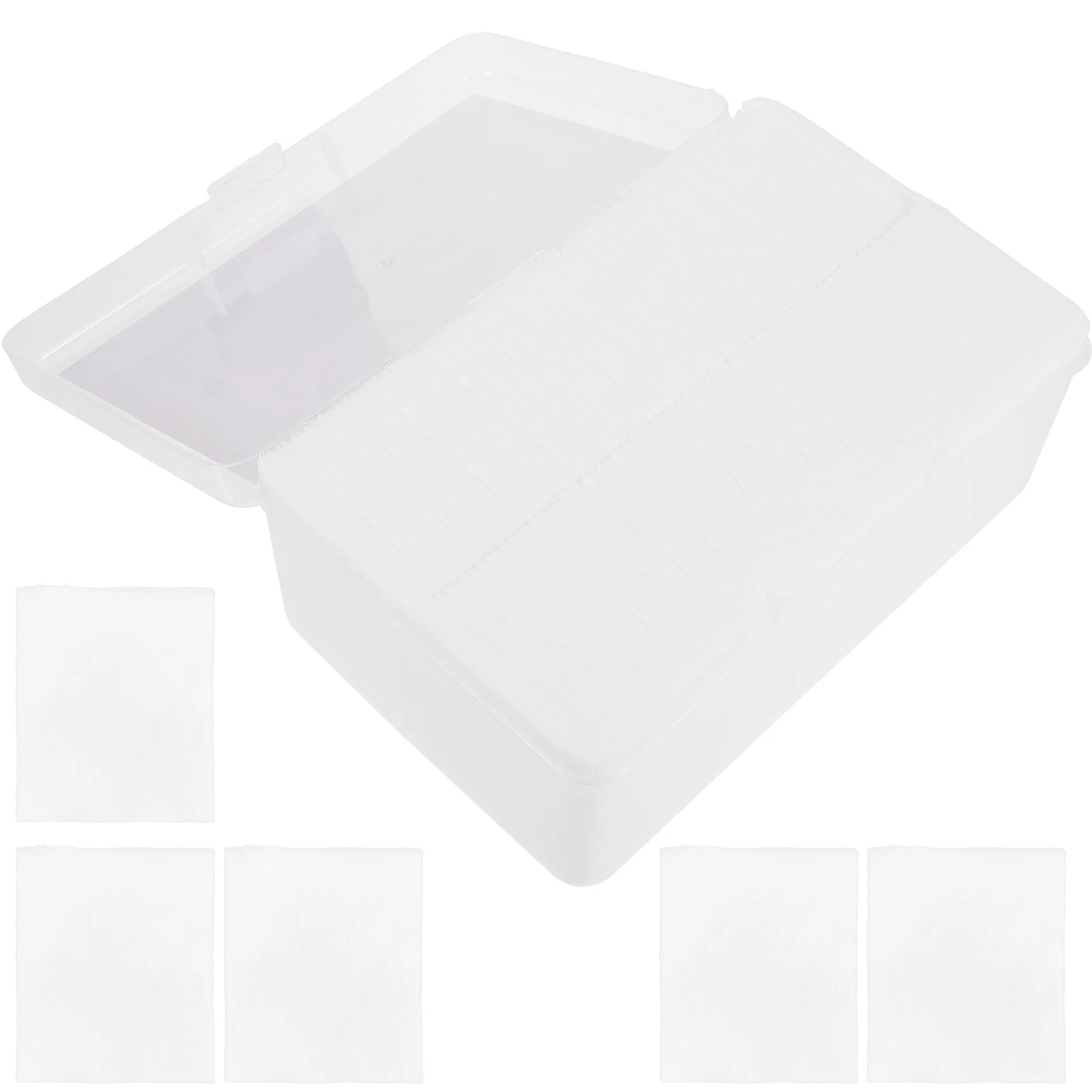 Almohadillas de algodón para el rostro, 1000 Uds., para quitar el maquillaje, tacto suave, Material Premium, almohadillas de algodón faciales portátiles ligeras