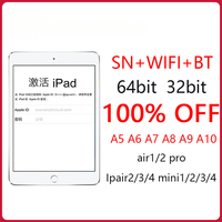 SN Serial Number for IPad Mini 2 3 IPad Air 1 2 2019 2018 Pro10.2 A5 A6 A7 A8 WiFi BT Address for Activation Pad Can be bypassed