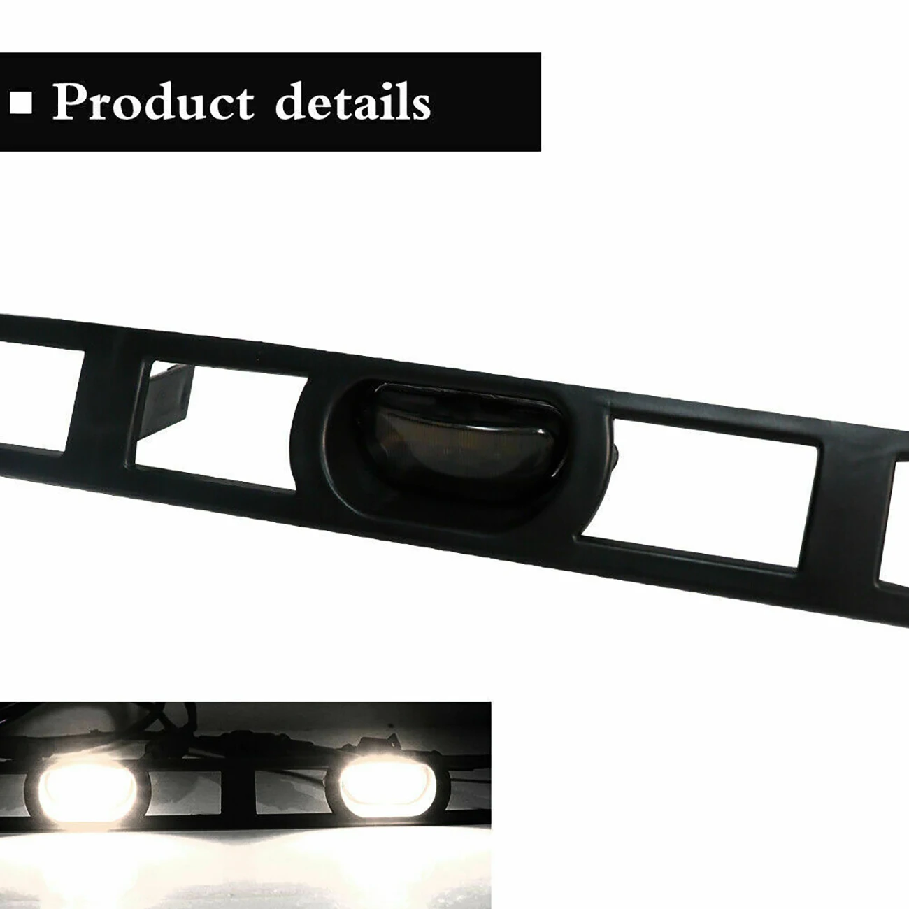 Auto Smoke Lens ambra paraurti anteriore cofano griglia luci a LED per Toyota Tacoma TRD Pro 2012 2013 2014 2015 4 pezzi lampade griglia anteriore