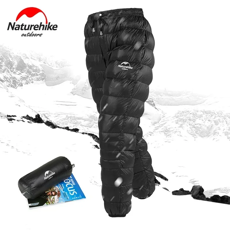 

Naturehike Outdoor Down Pants Waterproof Wear Ultralight Thermal Hiking Pants Camping Warm Winter Goose Down Pants NH18K210-K