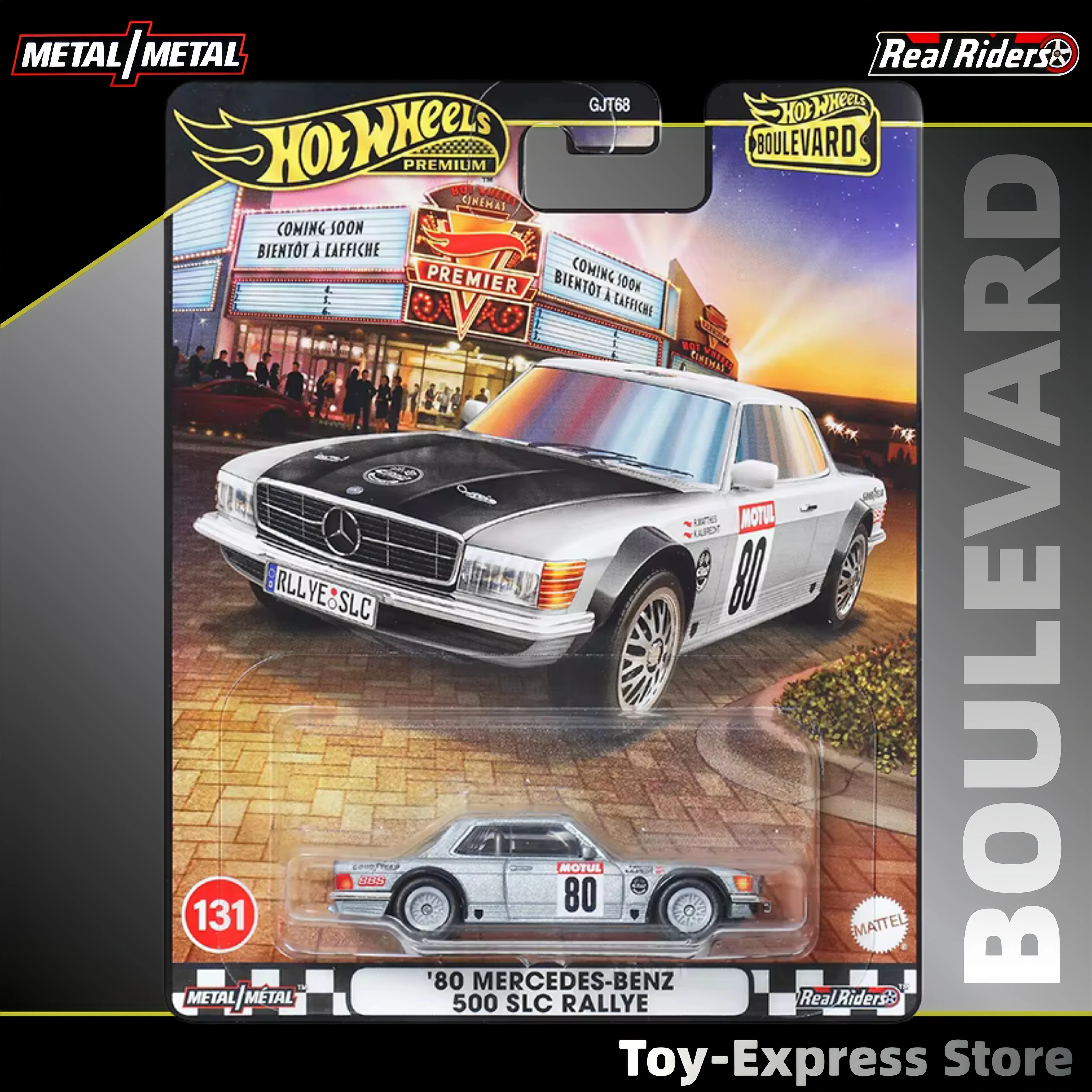 

Hot Wheels Premium 2025 Boulevard Children Toys Hotwheels 2025 '80 Mercedes-Benz 500 SLC Rallye 1:64 Car Model Boys Kids Toys