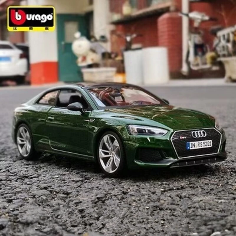 Bburago 1:24 Audi RS5 Coupe Alloy Sports Car Model Diecast Metal Toy Vehicles Car Model Simulation Collection Childrens Toy Gift