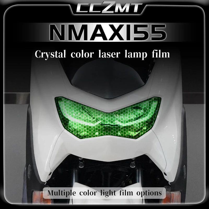 For Yamaha NMAX155 2020 2021 2022 headlight film smoked black tail light transparent protective film honeycomb laser light film