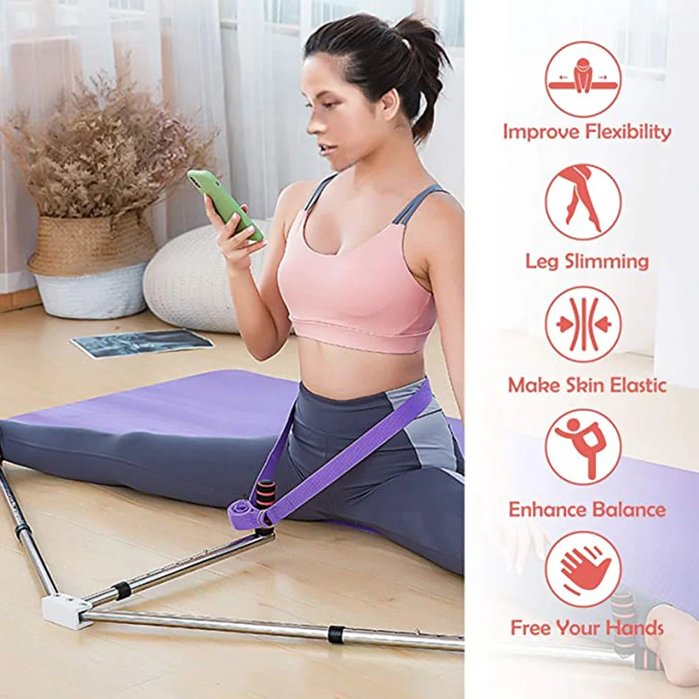 Leg Stretcher 3 Bar Leg Flexibility Stretching Split Stretcher Adjustable Split Stretching Yoga Dance  Ballet Training Equipment