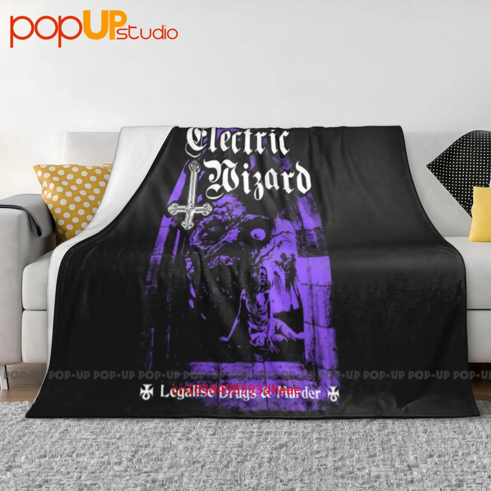 Electric Wizard Dopethrone Sludge Metal Band Stoner Rock Logo Ultra-Soft Blanket Quilt Winter Sofa Cover