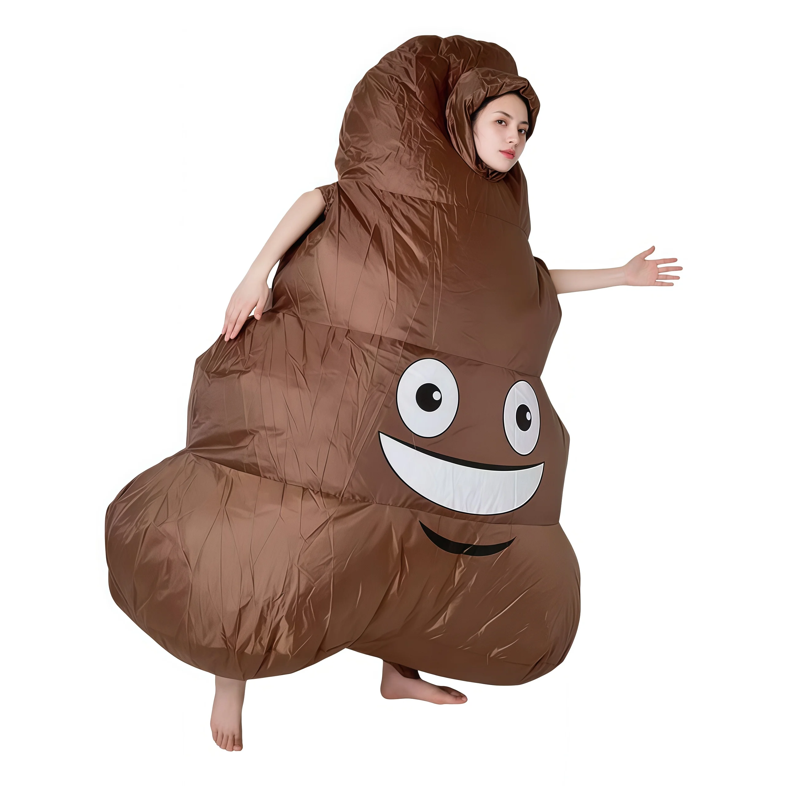 زي حفلة مضحك لأداء براز قابل للنفخ للبالغين في عيد الهالوين وعيد الميلاد وكرنفال محاكاة ساخرة ملابس قابلة للنفخ