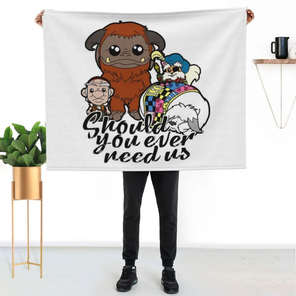 Funny Should you ever need us Throw Blanket anime Moving For Baby Blankets For Bed Hairy warm winter Blankets