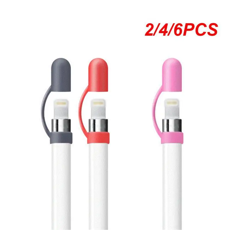 2/4/6PCS Pen Protector Anti-lost Small Silica Gel Midnight Blue Tablet Accessories Pen Multiple Colors Lightness