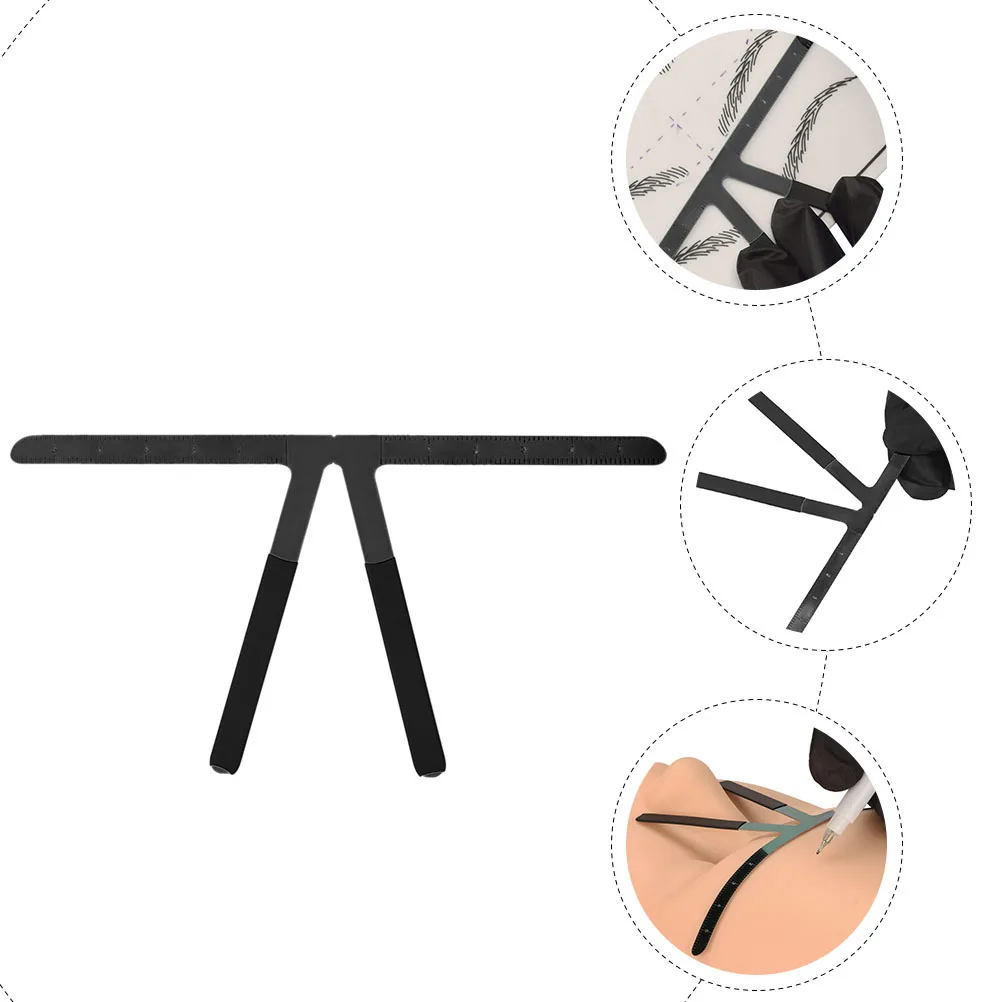 

1pc Eyebrow Position Ruler Stainless Steel Creative Eyebrow Measuring Tool Household Measure Tattoo Tool Clear Scale Comfortable