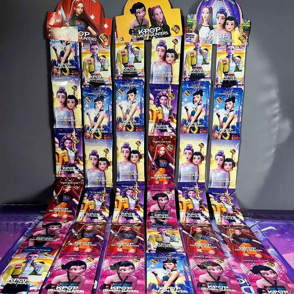 6パック ランダム デモンハンター WLB マイクロホロ レアカード コレクションセット、K-スタイル アニメ TCG ファン向けギフト、トレーディングカードゲームアクセサリー