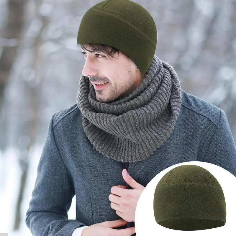 Unisex Two-Tone Winter Hats Men And Women Beanie Hat Fashion Warm Beanie Cap Casual Winter Knitted Hats Comfortable Watch Cap