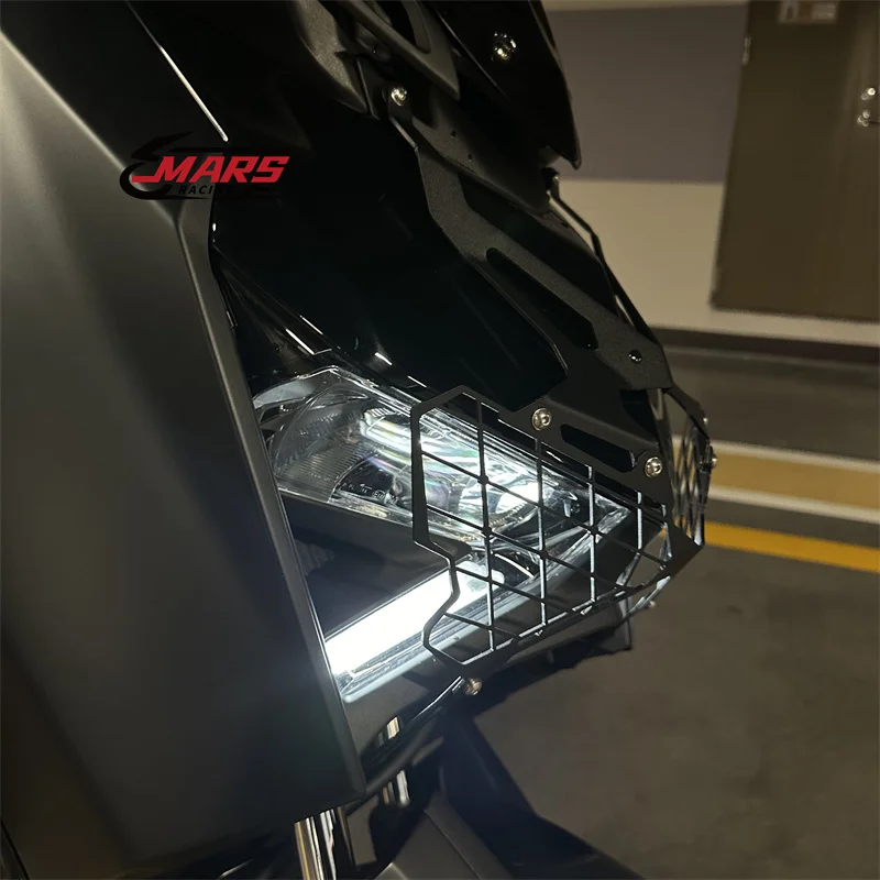 For YAMAHA XMAX300 2021-2024 Motorcycle Accessories Front Headlight Grille Guard Cover Protector  Decorative Protection Network