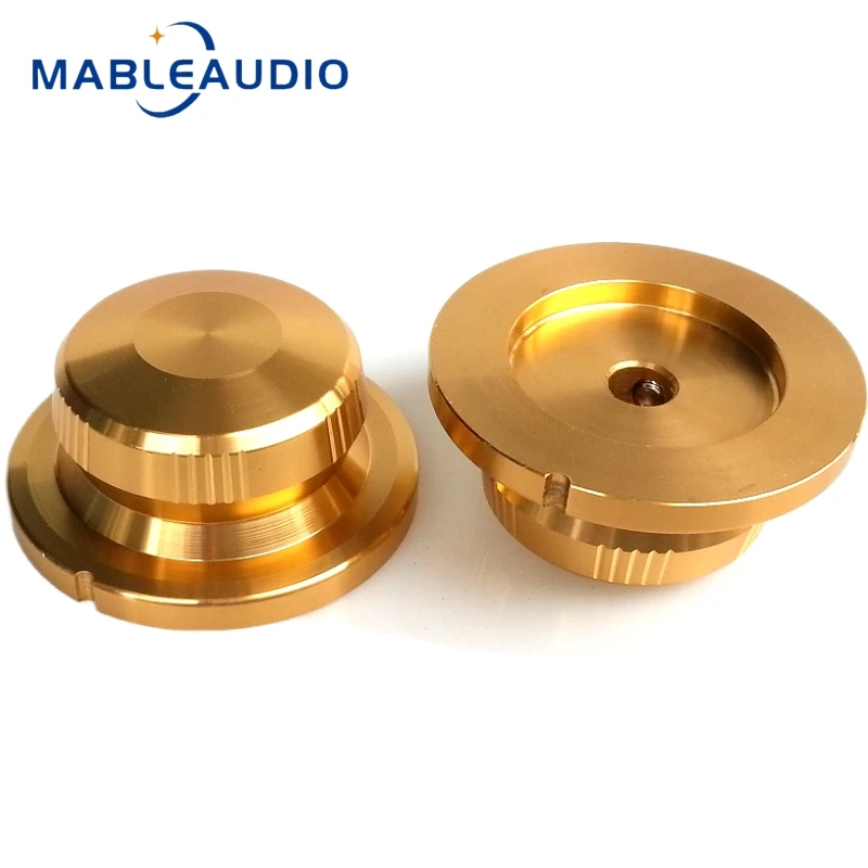 1PCS 40X18mm Solide Aluminium Legierung Gitter Knopf Gallenblase HIFI Sound Verstärker Volumen Potentiometer Gerade Korn knopf – Detail 6