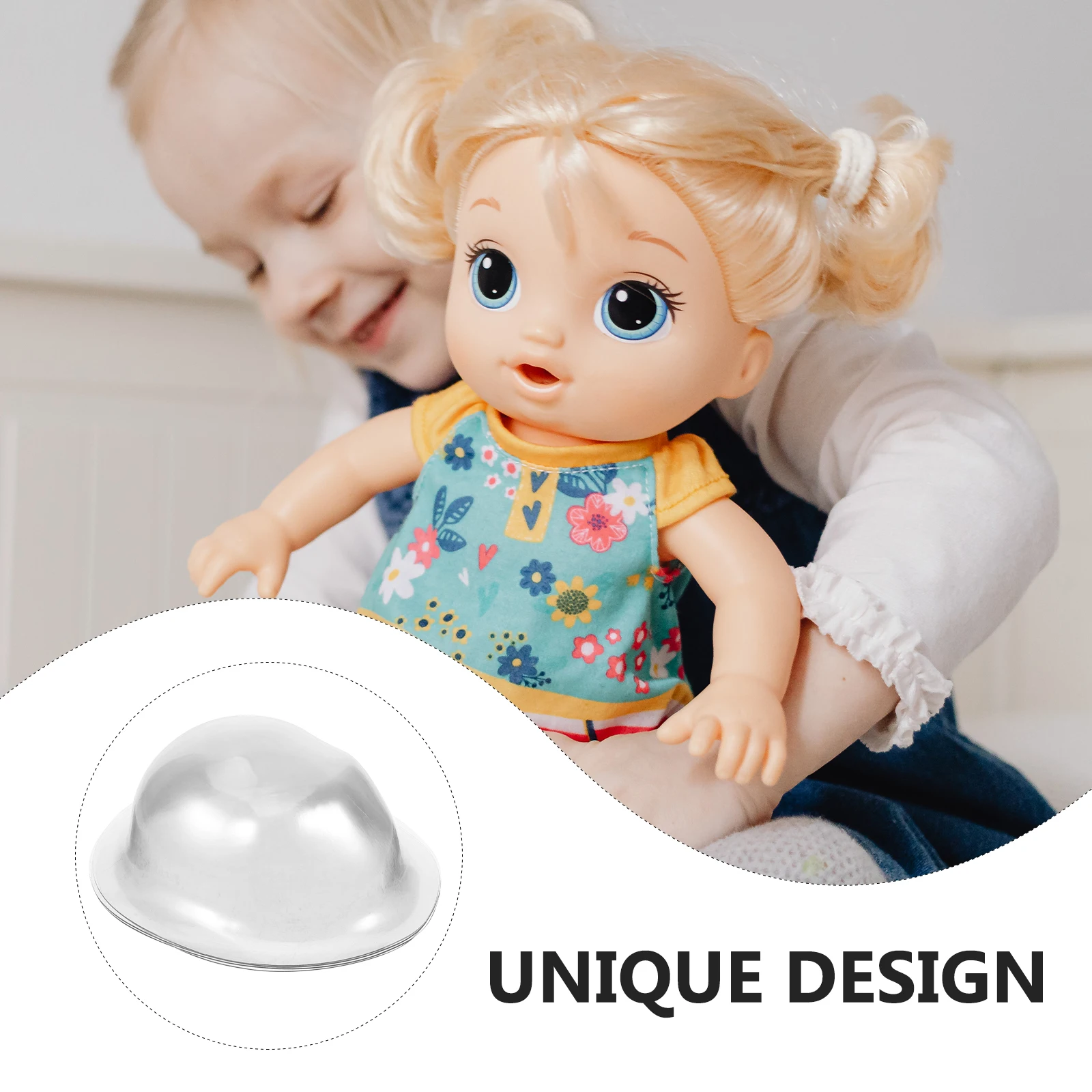 

Plastic Face Mask for 4pcs Transparent Cover Protection DIY Craft Anti-Scratch Display Kids Toy Accessory