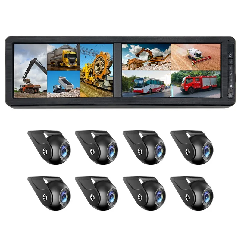 

Reversing image of the eight-way blind spot van recorder