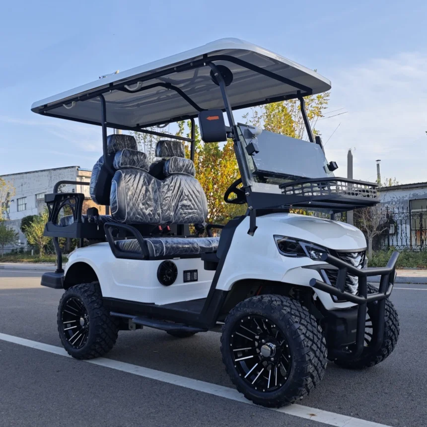 Best Selling Global New Product Launch Supplier Hot Selling Golf Cart 4 Wheels 4+2 Seats Aluminum Alloy Chassis