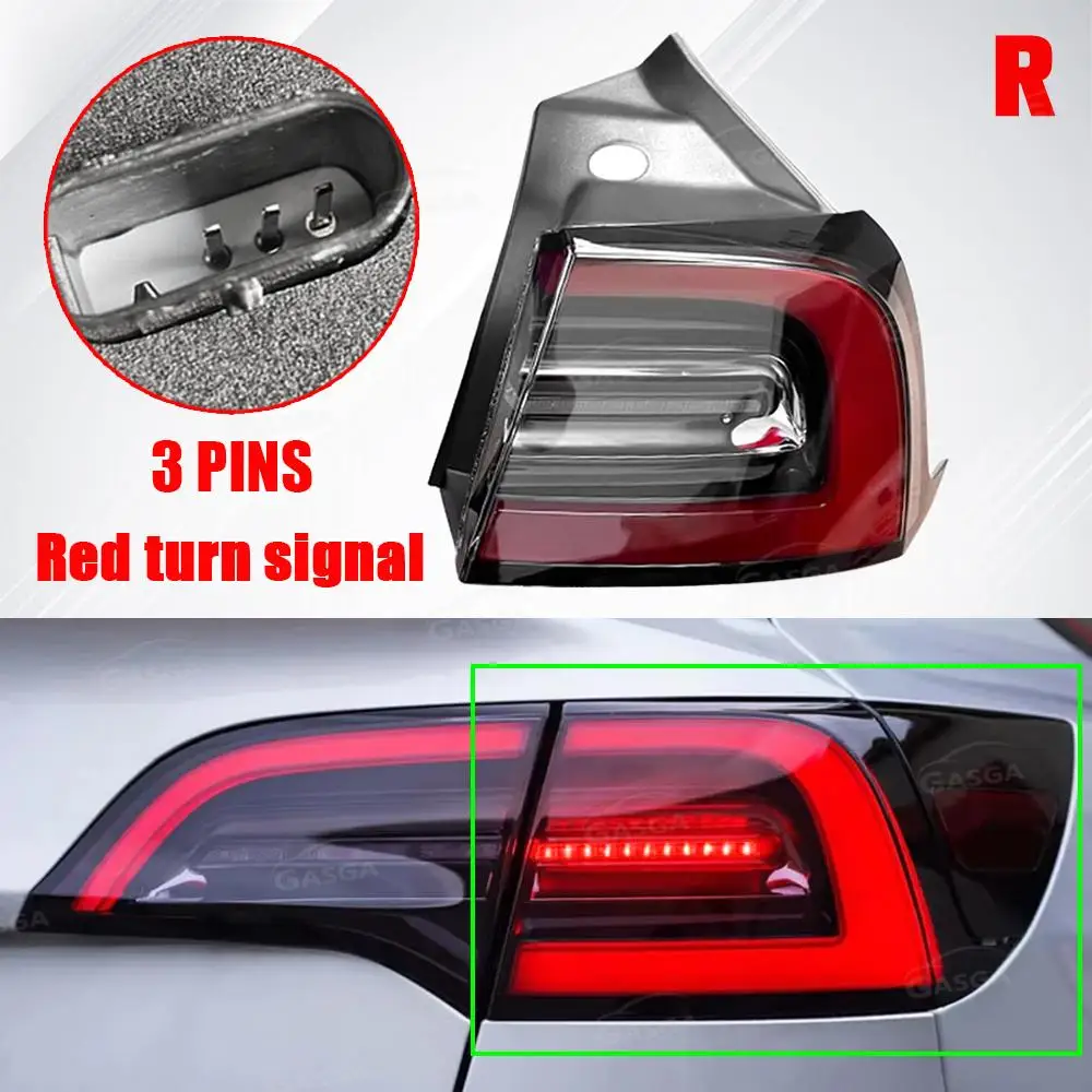 Fit For Tesla Model 3 2017-2020 Car Accessories 1077398-00-F 1077397-00-G NEW LED Rear Tail Light Turn Signal Trunk view 3