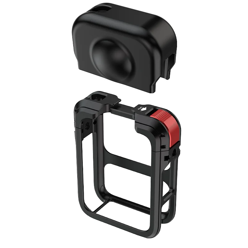 Metal Case for DJI Osmo 360 Accessories Aluminum Camera Cage Protective Frame with Lens Cap