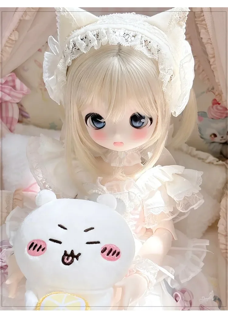 toy bjd doll 1/6 yuanbao xiongmei bib baby girl princess cute cute high-quality human joint doll