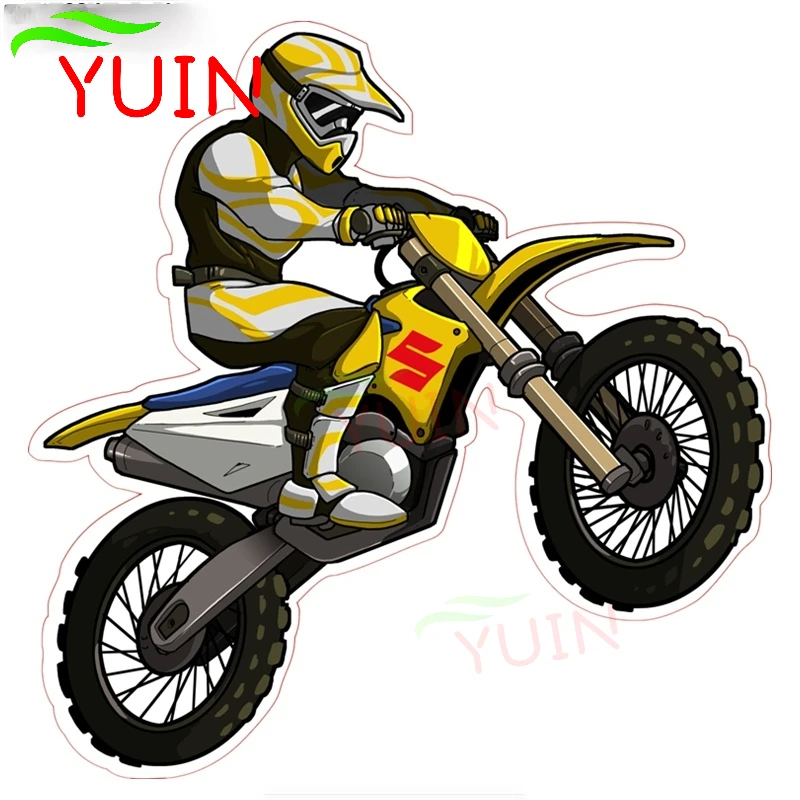 Car Sticker Motorcyclist Rider Decals Fashion PVC Window Bumper Decorative Accessories Motorcycle Waterproof Decal 15*15cm