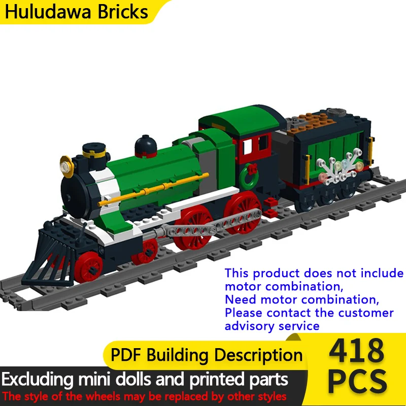 

Модель городского автомобиля MOC, строительные кирпичи, зимняя деревня, паровоз, модульная технология, детские праздничные подарки, сборные игрушки, костюм