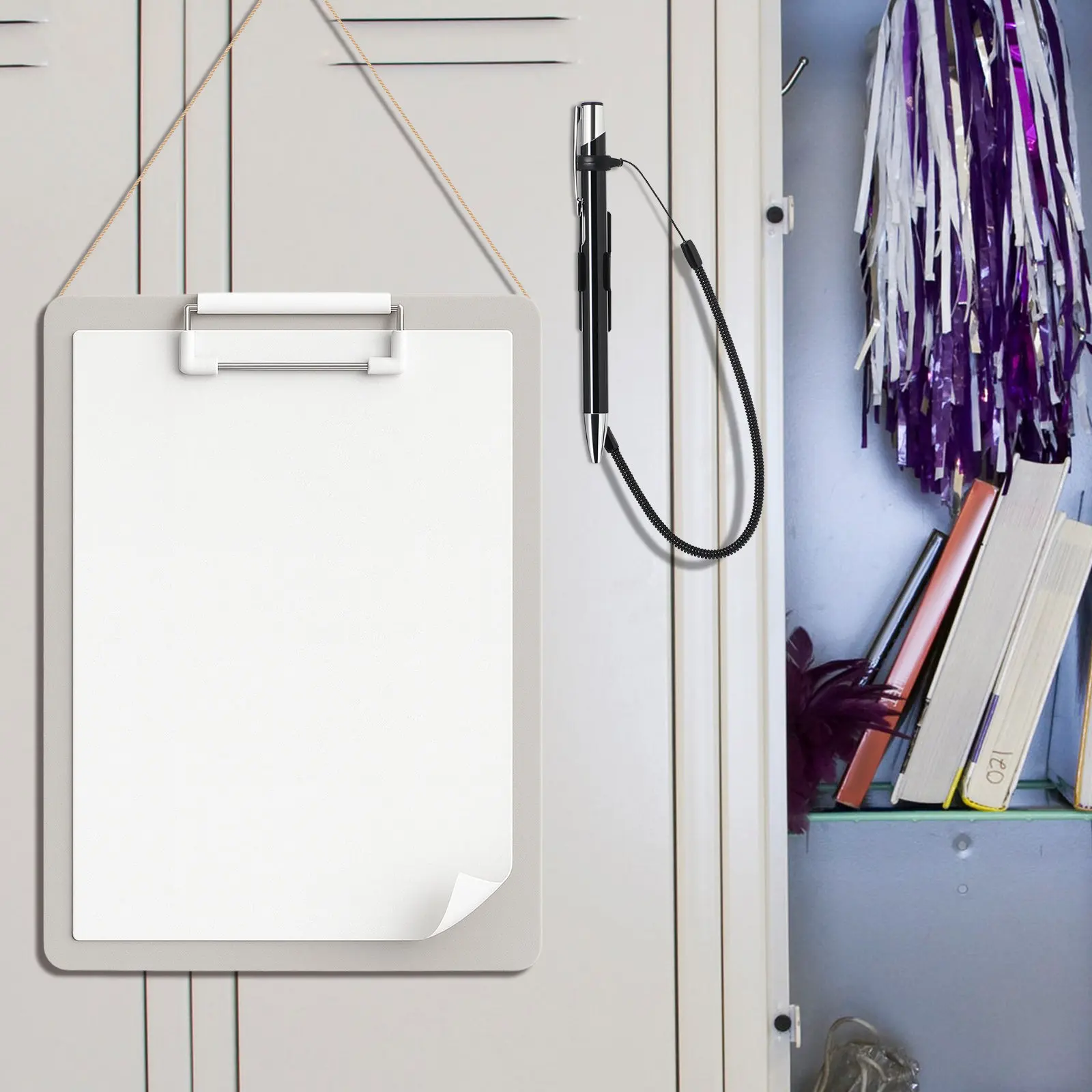 

2Pcs Elastic Stylus Tether Rope Touchscreen Pen Leash with Retractable Adhesive Clip for Tablet Clipboard Office School