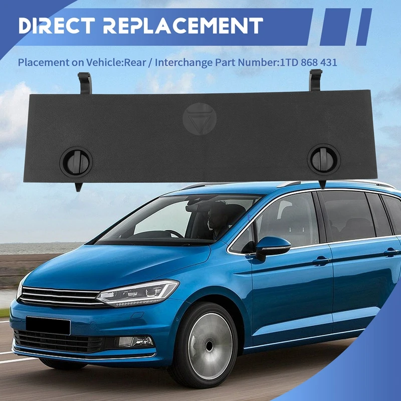 1TD868431 Rear Trunk Protective Cover Panel For VW Touran 2005-2015 Luggage Lid Interior Panel Trim Warning 1TD868431