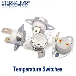KSD302 16A 45 65 85 92 150 C Degrees Ceramics Bent foot Thermostat Normally Open Closed Temperature Switch Temperature Control