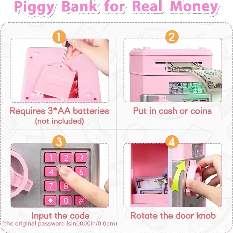 Tirelire monnaie en espèces peut ATM banque électronique pièce d'argent pour les enfants-cadeau chaud Halloween cadeau de noël