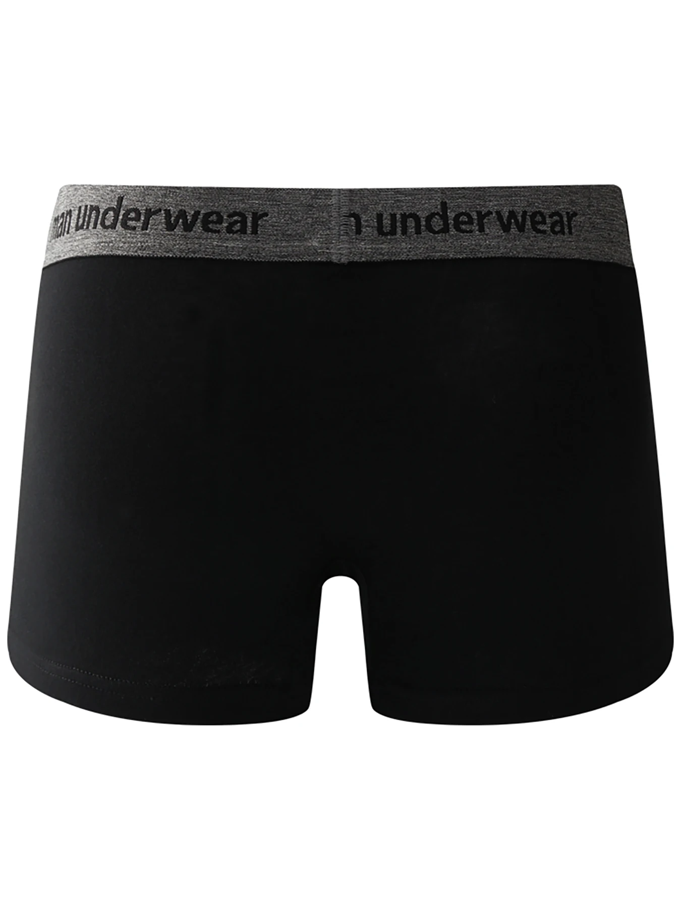 سراويل داخلية بوكسر قطنية مكونة من 4 قطع للرجال - حزام خصر بشعار "ملابس داخلية للرجال"، مجموعة ملابس داخلية باللون الأبيض والأخضر المريمية والأزرق والأسود #2