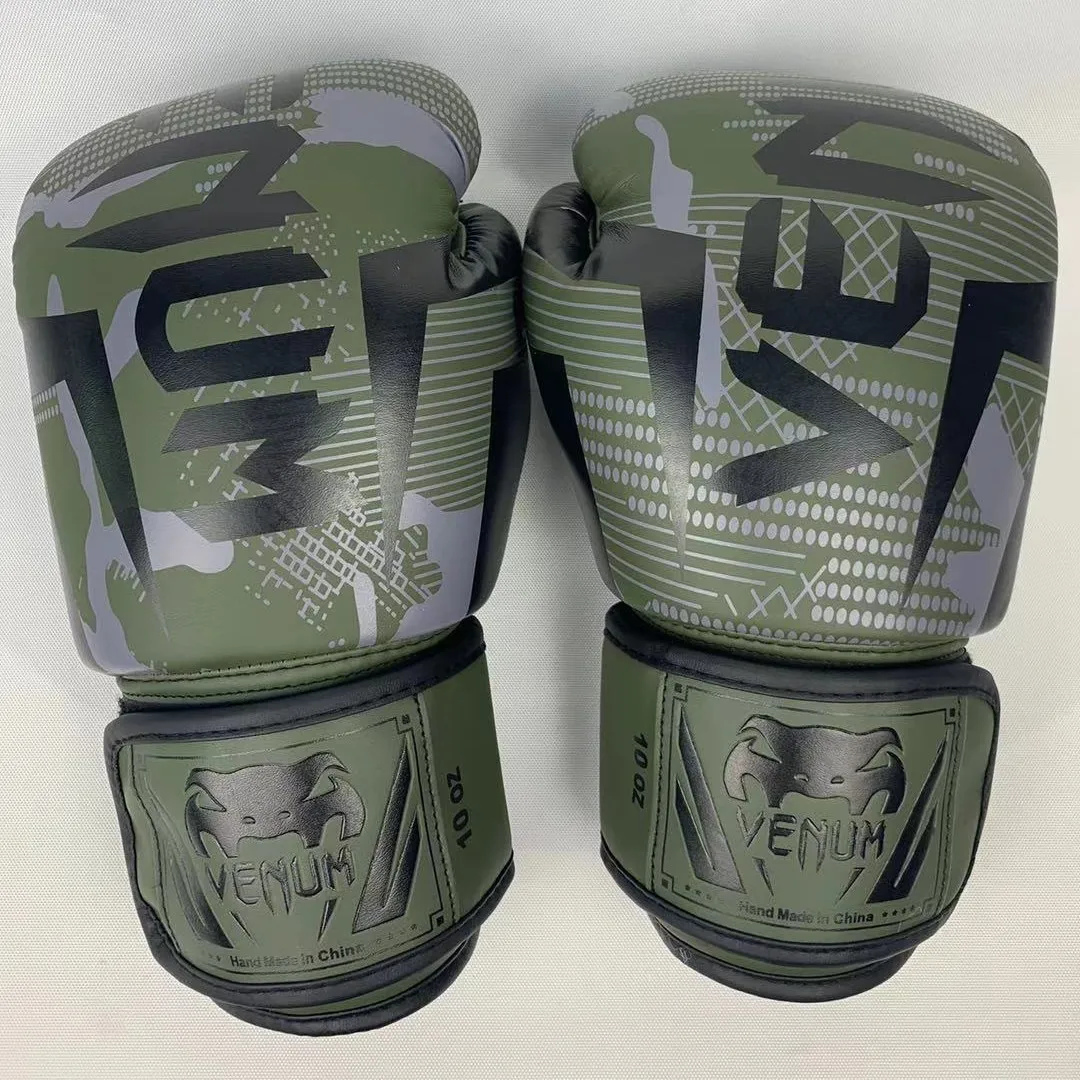 Kick Boxing Gloves PU Leather Muay Thai Gloves Men Women Kids Fighting Kickboxing Glove MMA Sanda Karate Punching Training Glove - view 5