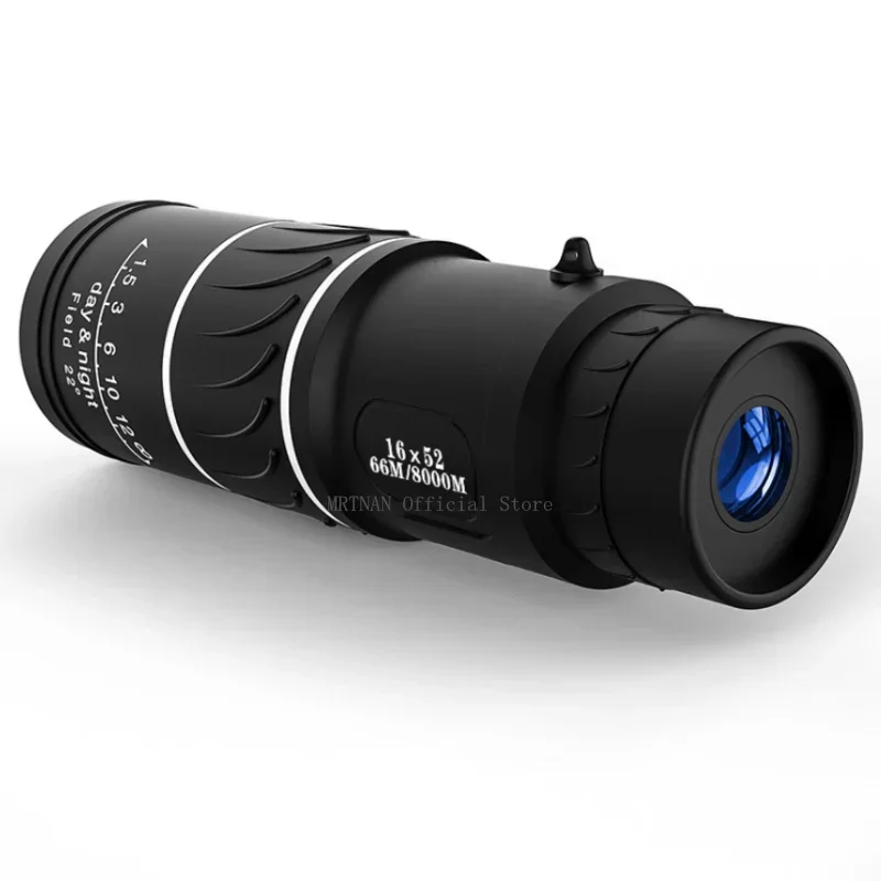 Powerful 16x52 Monocular Telescope Zoom Binoculars Long Range Night Spyglass For Outdoor Camping Bird Watching