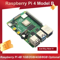 Official Raspberry Pi 4 Model B 8GB 4GB 2GB 1GB RAM Dev Board 2.4G & 5G WiFi 4 Core CPU 1.5Ghz 3 Speeder Than Pi 3B+