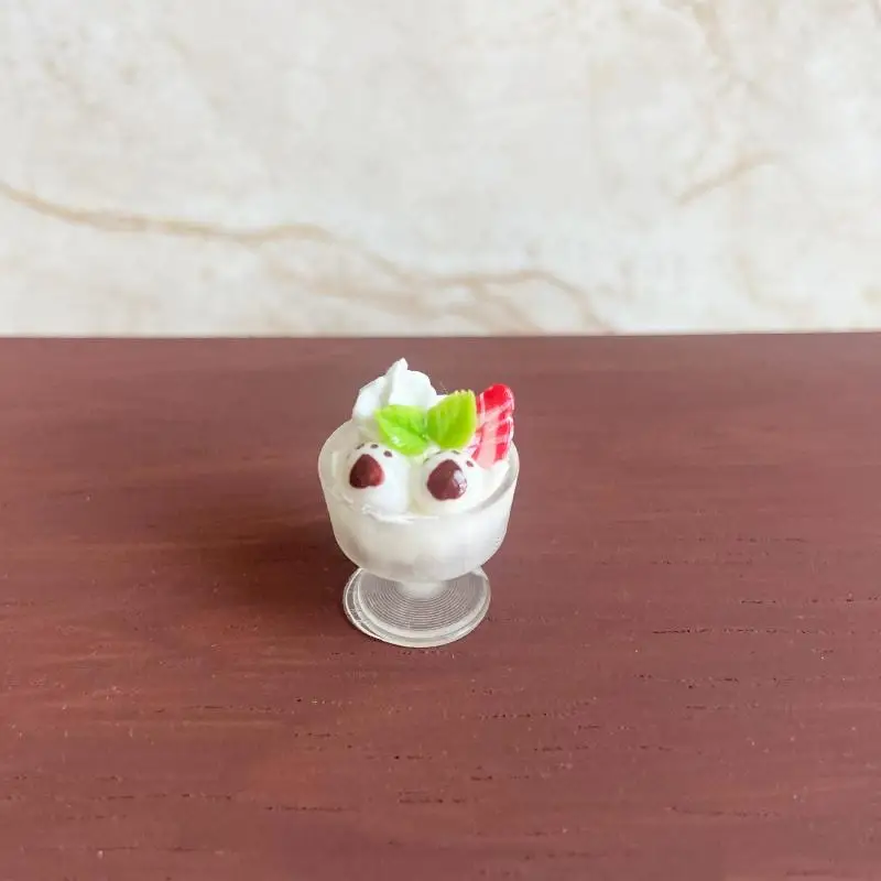 

1 шт. миниатюрный кукольный домик, фрукты, печенье, еда, чашка для мороженого, модель игрушки для кукол, аксессуары, украшение «сделай сам», подарок для детей