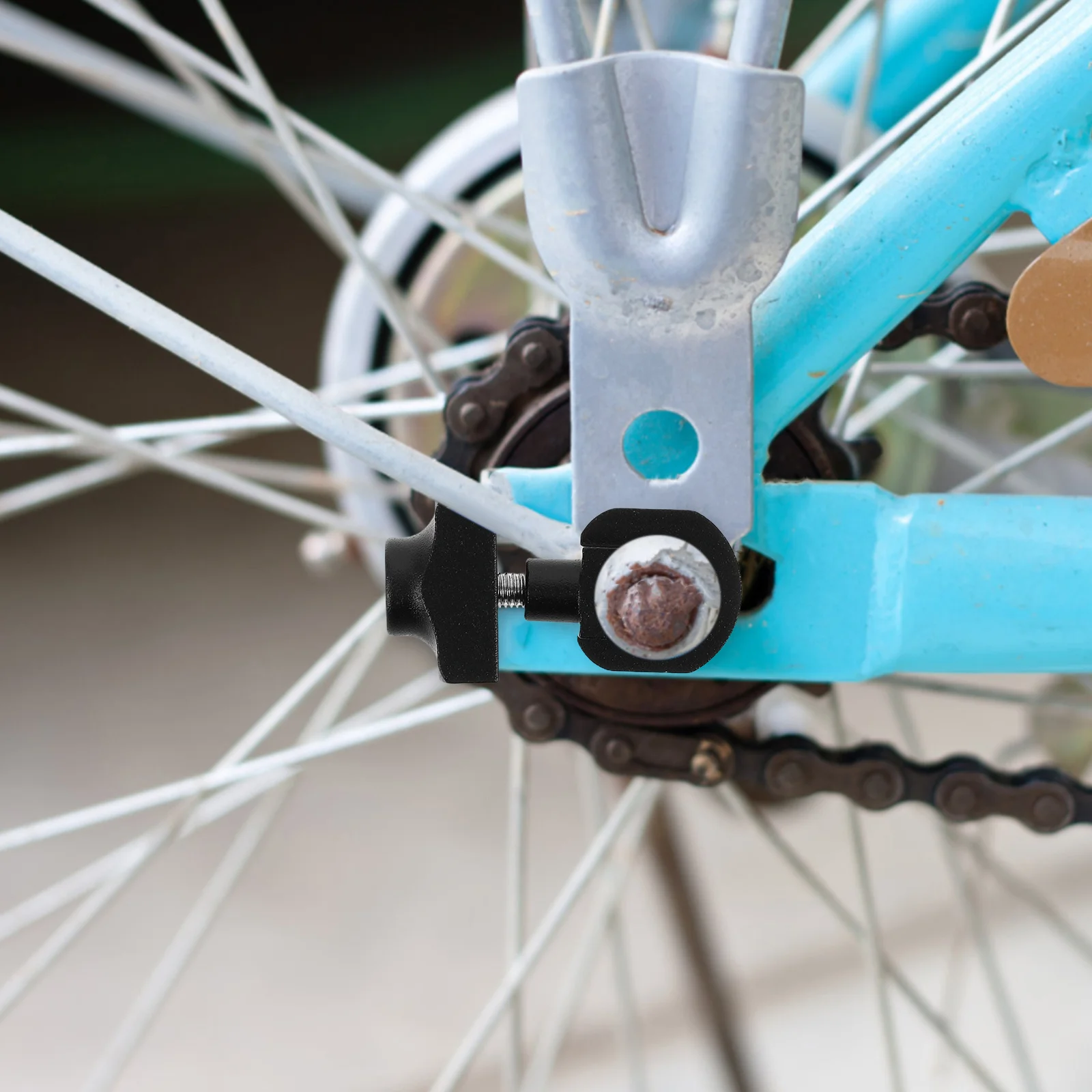 

2Pcs Bicycle Chain Tightener Aluminum Alloy Foldable Bike Chain Adjuster for Smooth Riding and Reduced Wear Portable Single