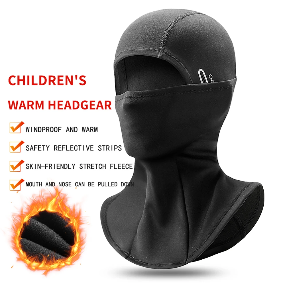 Copricapo caldo da sci per bambini, maschera da ciclismo antivento e resistente al freddo, fodera per casco, passamontagna, cappello da uomo e da donna
