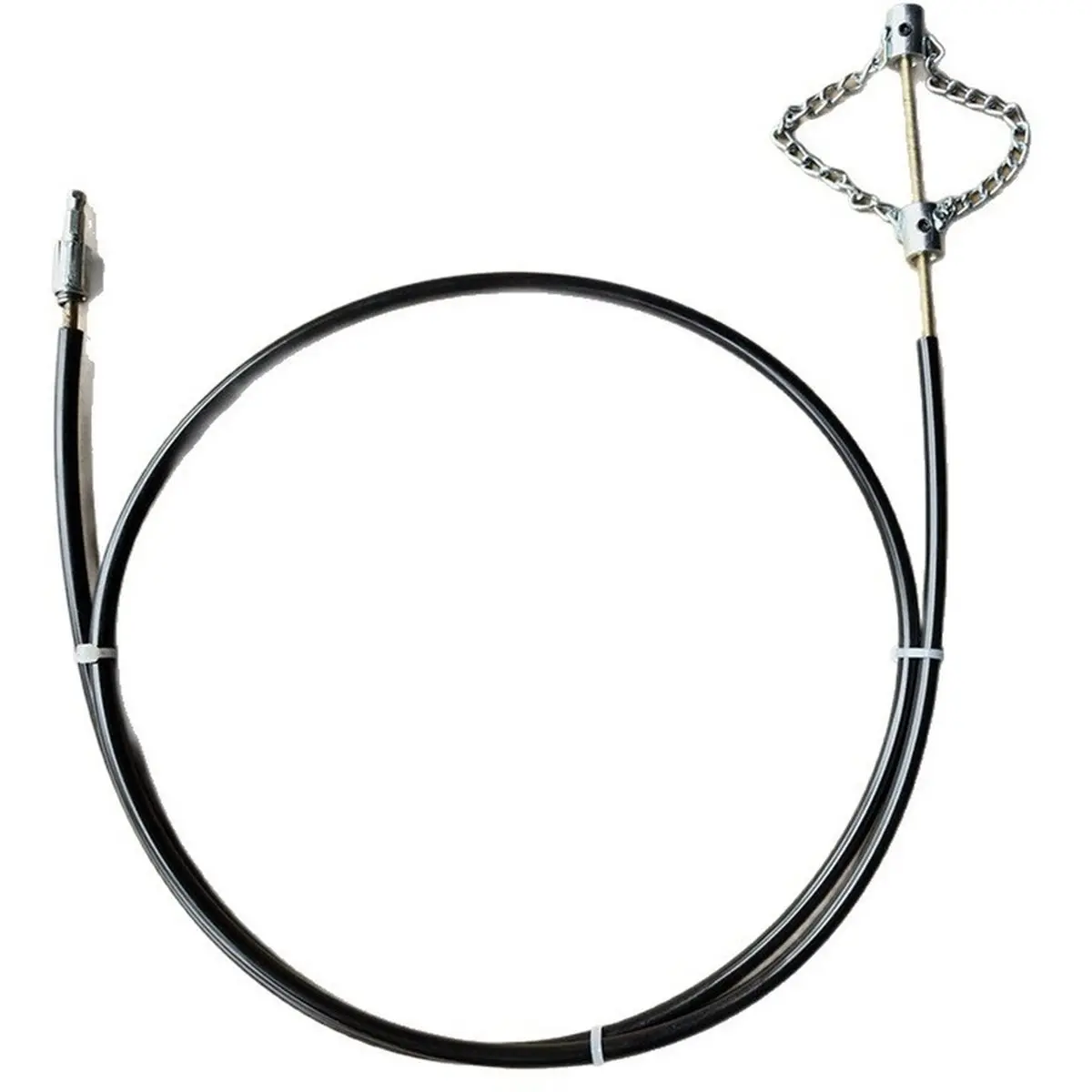 A176FHOT]Drill-Connected Chain Type Drain Auger Flexible Pipe Dredge Tool for Grease Clog Kitchen Bathroom Floor Drain 300cm