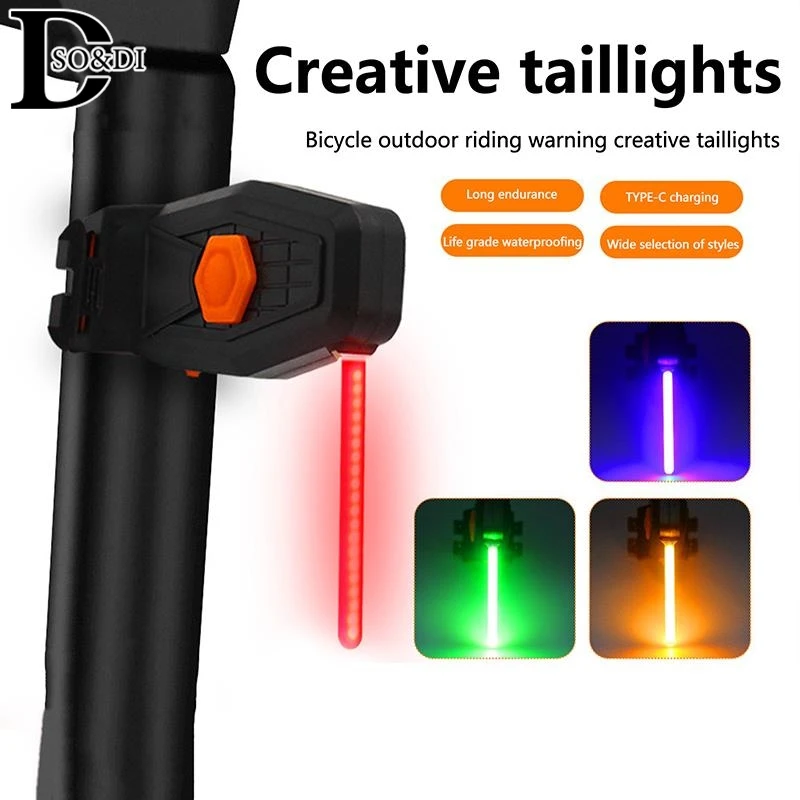 Bike Rear Light Photon Drop Warning Lamp Waterproof Rechargeable LED Bicycle Taillight Road Bike Cycling Photondrop Lights