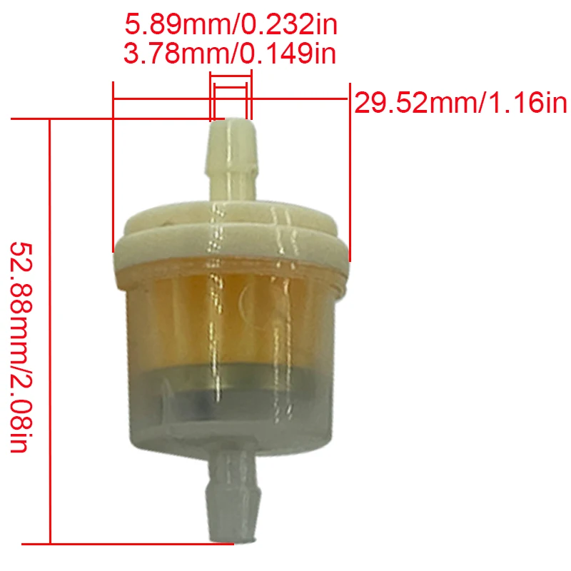 1/2/5/10/20X Oil Filter Inline Gas Fuel Filter Gas line Filters Oil Water Separator for Motorcycle Moped Scooter Dirt Bike ATV