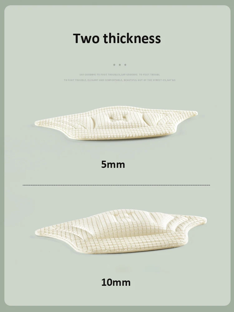 2Pcs Sneakers Pads Insole Patch Comfortable Heel Shoes Back Sticker Cushion Insert Adjustable Half-size Pads