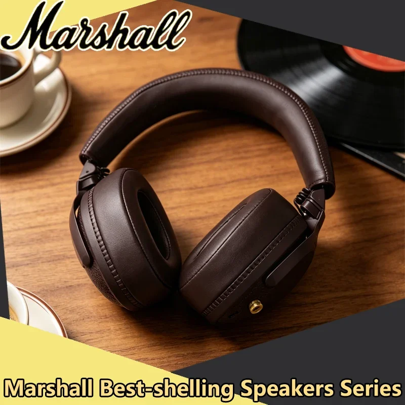 

Беспроводные Bluetooth-наушники Marshall Monitor II ANC с активным шумоподавлением, сабвуфером, для музыки, спорта и игр