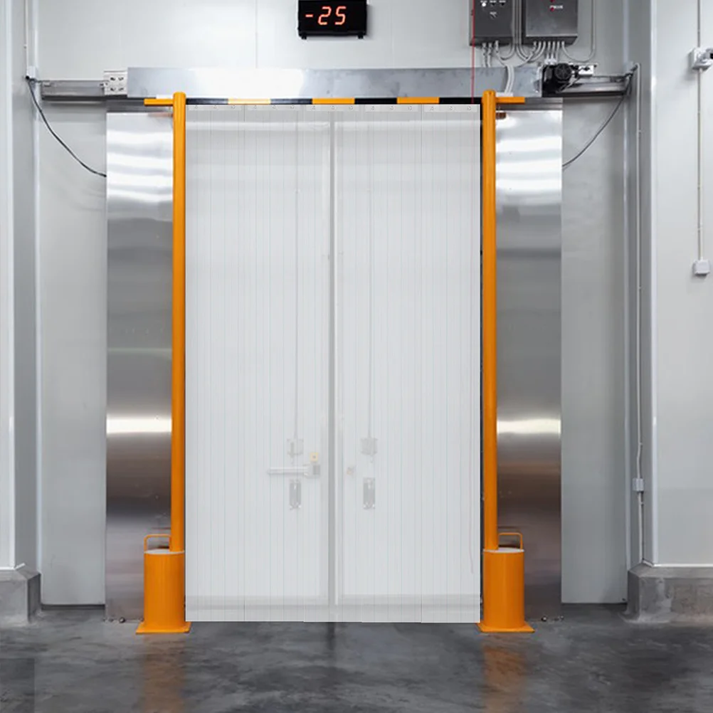 

PVC Doorway Strip Curtain Kit 18cmx170cm Waterproof Windproof Commercial Home Garage Freezer Curtains Partition