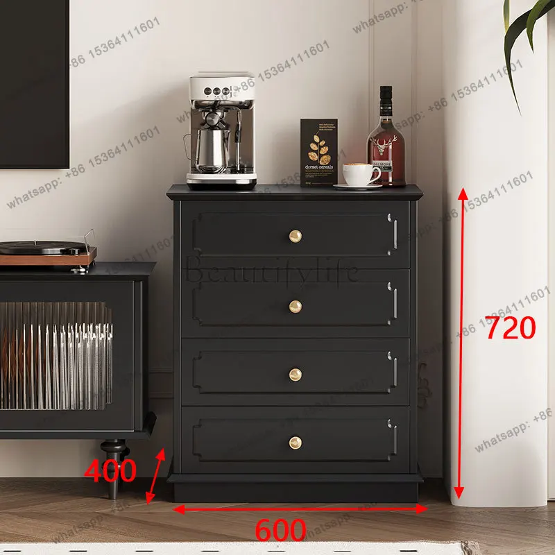 with glass door sofa side display cabinet home living room antique black high and narrow cabinet